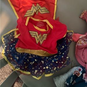 Wonder women costume for baby girl size 0-3 wore once